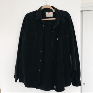 SOLDVintage Red Tab Levi’s Black Denim Button Down